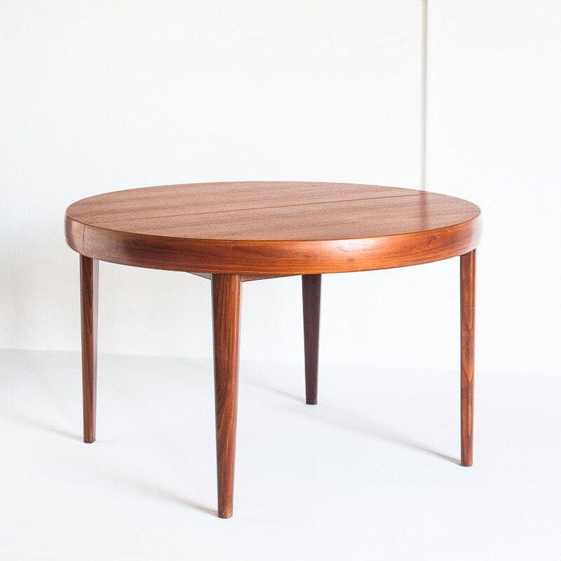 Scandinavian vintage teak table with 2 extensions, France 1960s