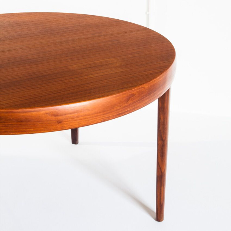 Scandinavian vintage teak table with 2 extensions, France 1960s