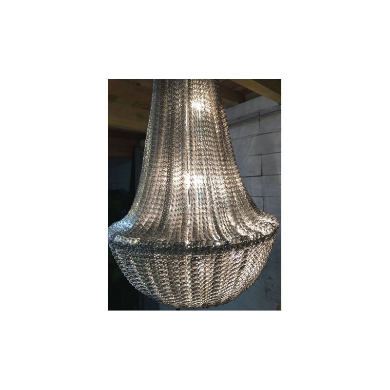 Vintage industrial design chandelier 8 lamps