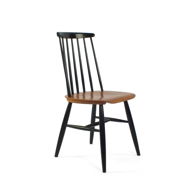Vintage Tapiovaara style wooden dining chair