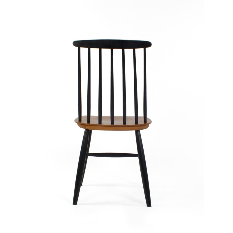 Vintage Tapiovaara style wooden dining chair