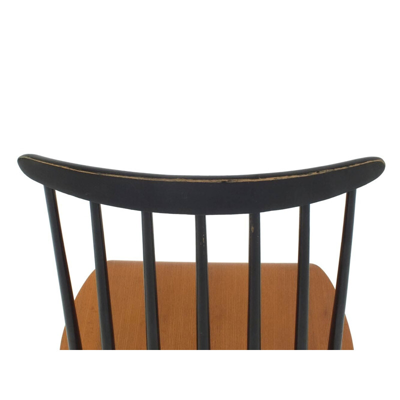 Vintage Tapiovaara style wooden dining chair