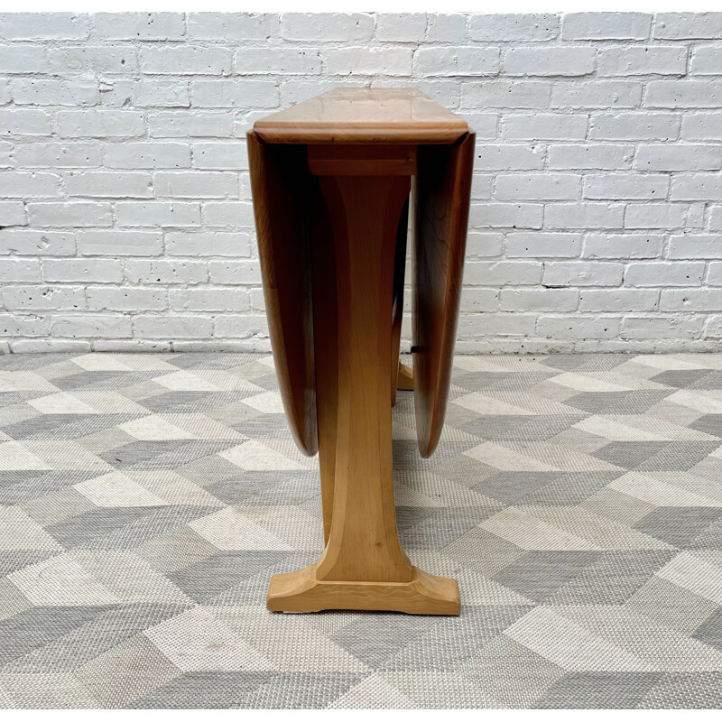 Table vintage pliante à pieds en porte-à-faux par Ercol Windsor, 1980