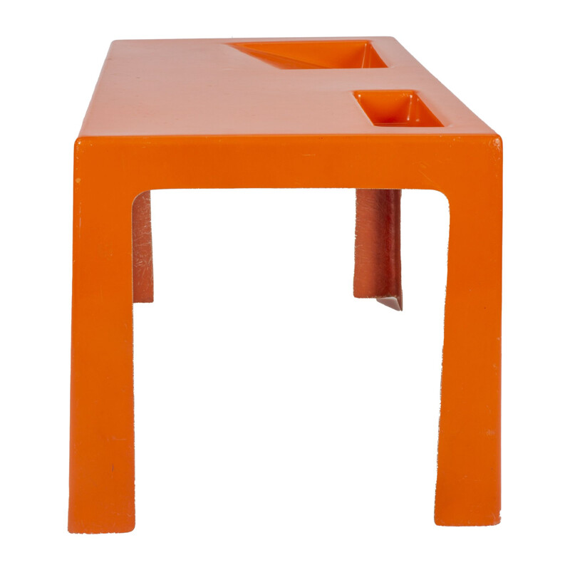 Table basse vintage orange, 1970
