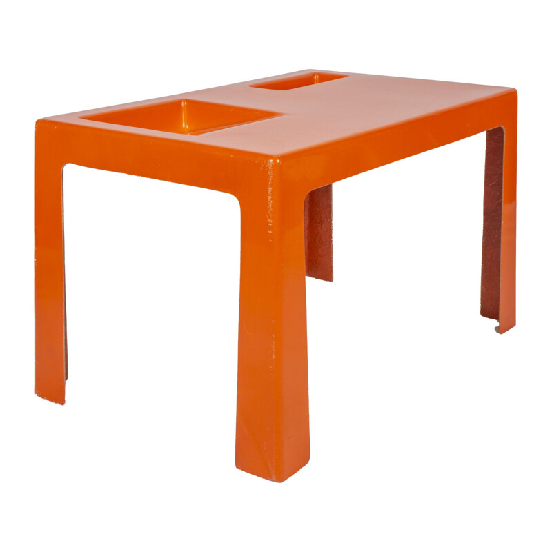 Vintage Couchtisch in Orange, 1970