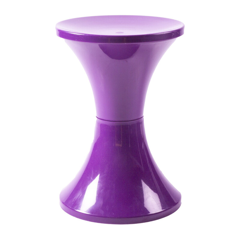 Purple space age stool