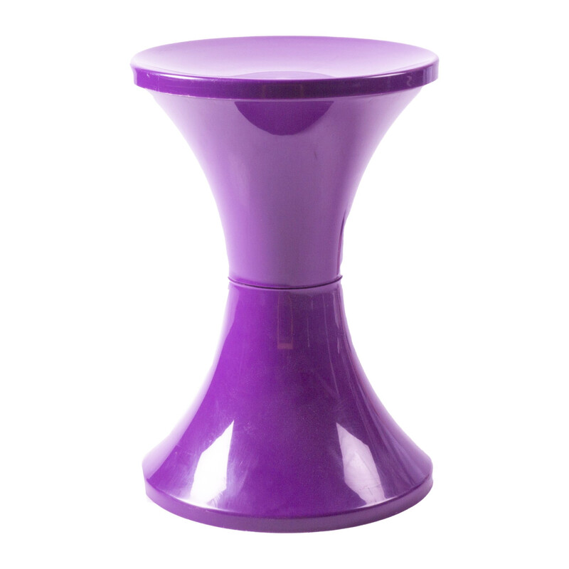 Purple space age stool