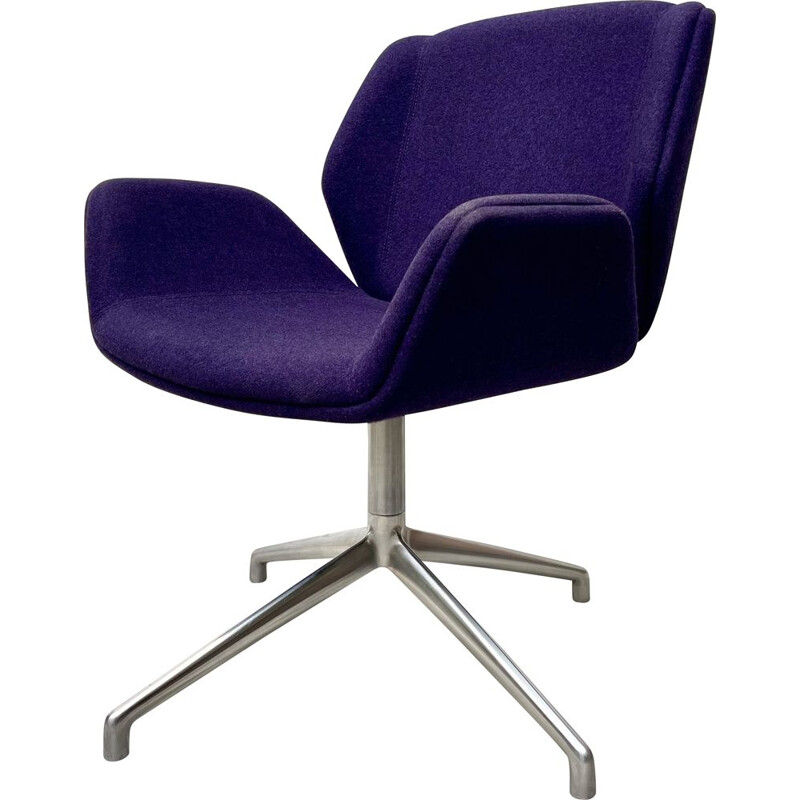 Vintage purple swivel Kruze chair by Boss Design for David Fox, 2007s