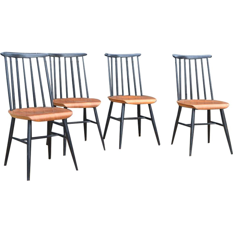 Ensemble de 4 chaises vintage par Ilmari Tapiovaara