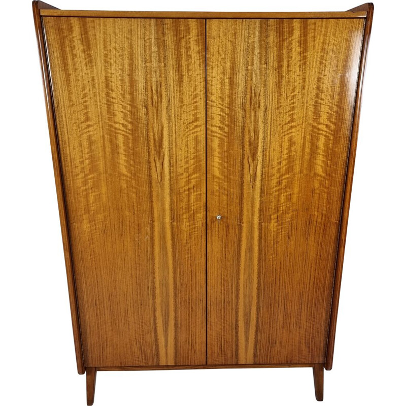 Vintage walnut wardrobe from Tatra, Czechoslovakia 1970s