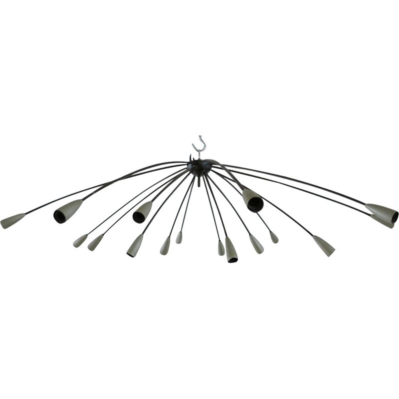 Mid-century spider or starburst ceiling light, Italy 1960s