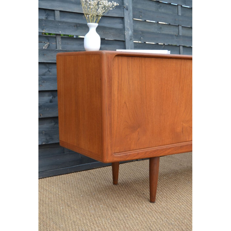 Vintage teak sideboard by Henry Walter Klein for Samcom, France 1964s