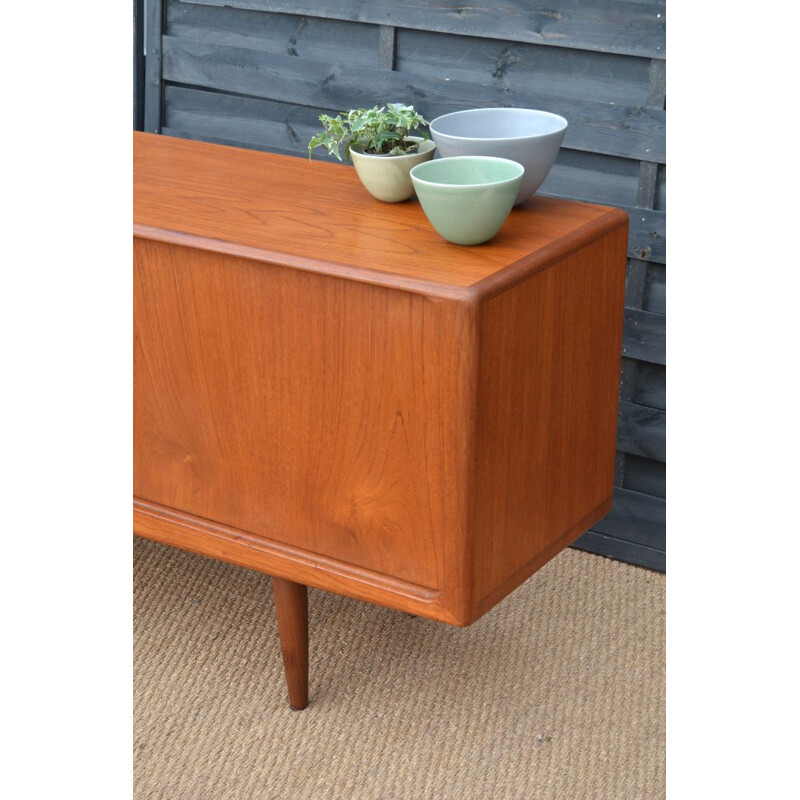 Vintage teak sideboard by Henry Walter Klein for Samcom, France 1964s