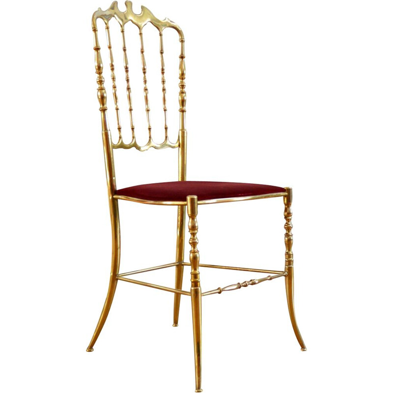 Vintage Chiavari Hollywood Regency chair, Italy 1960s