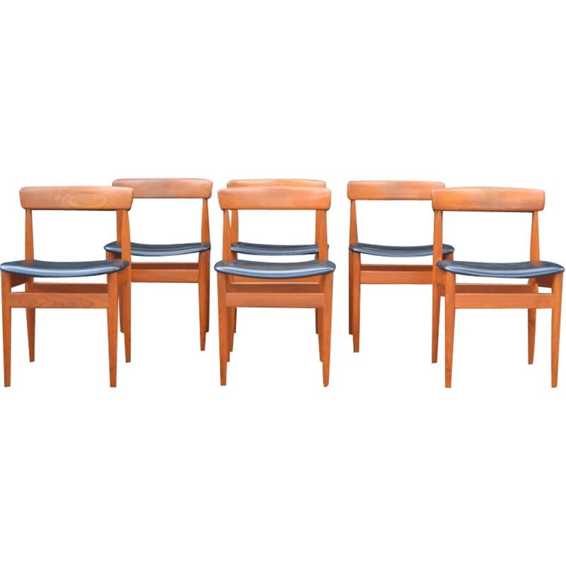 Ensemble de 6 chaises vintage en teck par Farsö Stolefabrik, Danemark