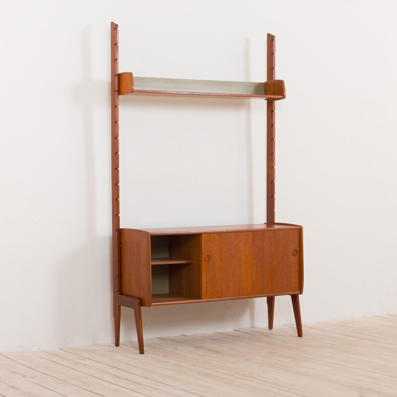 Vintage Ergo wall unit in teak by J. Texmon and Einar Blindheim for Blindheim Møbelfabrikk, Norway 1960s