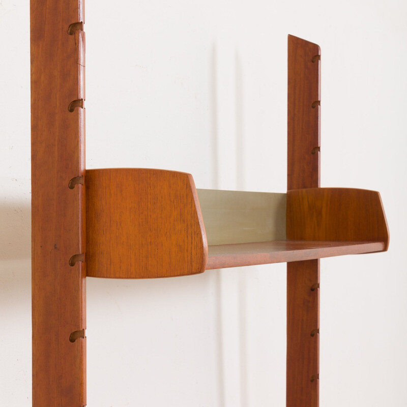 Vintage Ergo wall unit in teak by J. Texmon and Einar Blindheim for Blindheim Møbelfabrikk, Norway 1960s