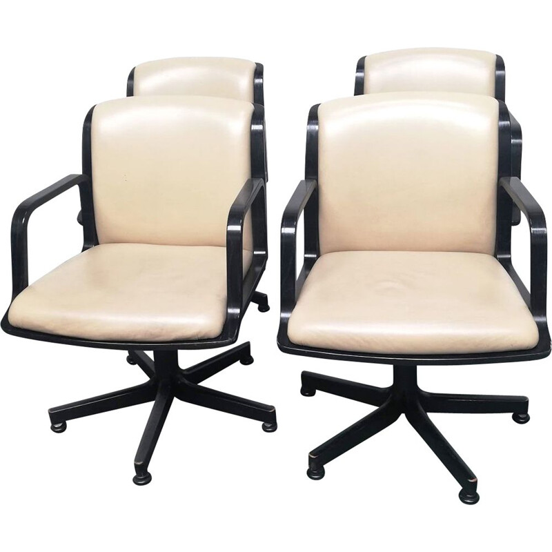 Set of 4 vintage office chairs from Comforto