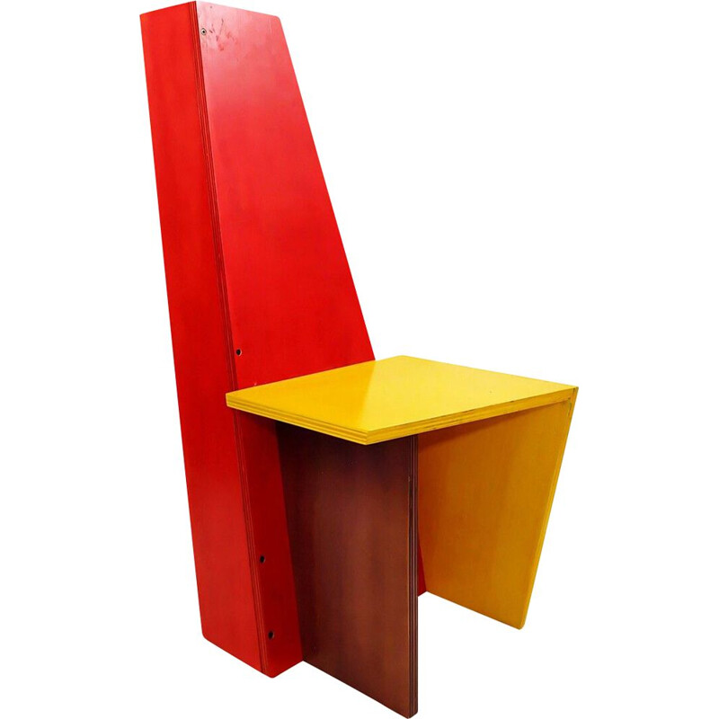 Vintage constructive movement chair II, 1980s