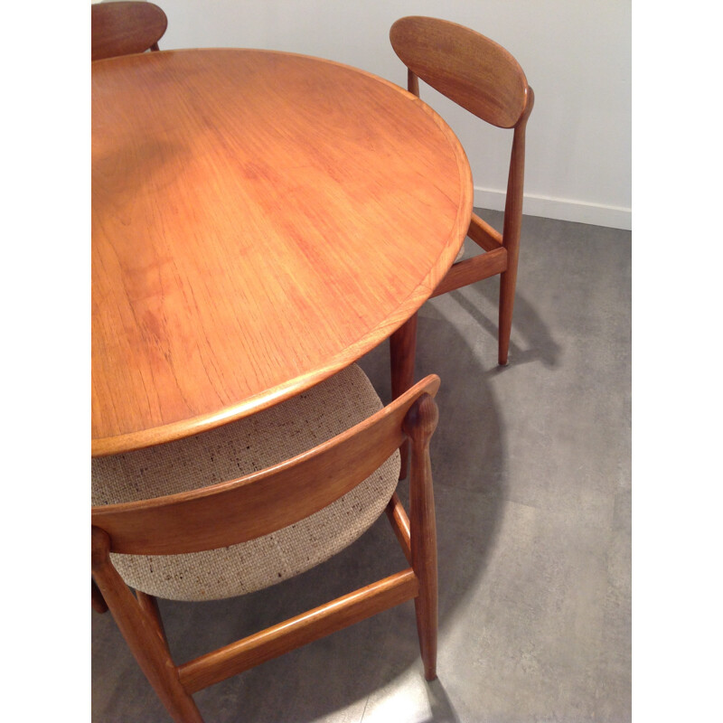 Dining set in teak, producer Parker - 1960s