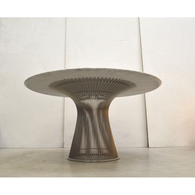 Vintage marble dining table by Warren Platner for Knoll International, 1960s