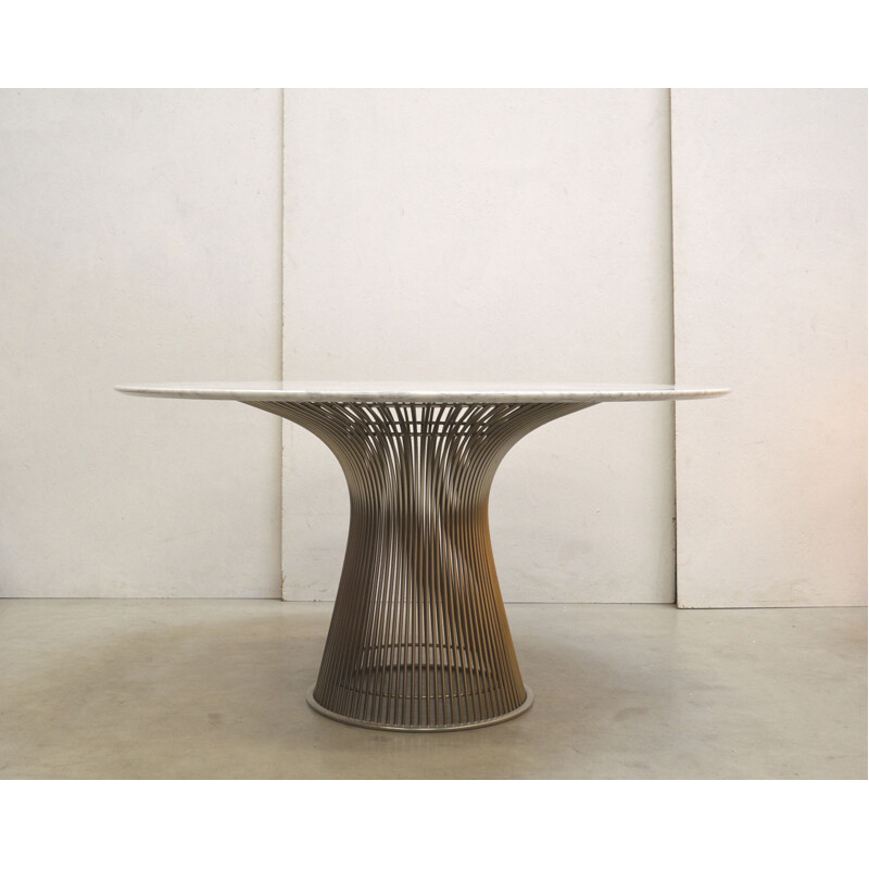 Vintage marble dining table by Warren Platner for Knoll International, 1960s