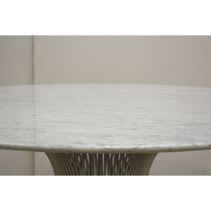 Vintage marble dining table by Warren Platner for Knoll International, 1960s