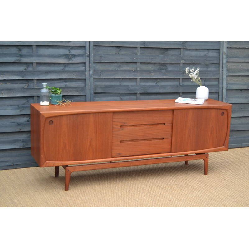 Vintage teak sideboard by Arne Hovmand-Olsen, Denmark