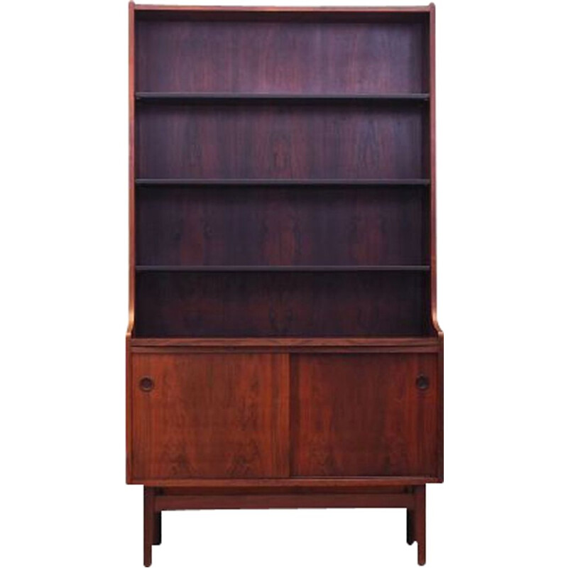 Vintage rosewood bookcase by Johannes Sorth for Bornholm, Denmark 1960s