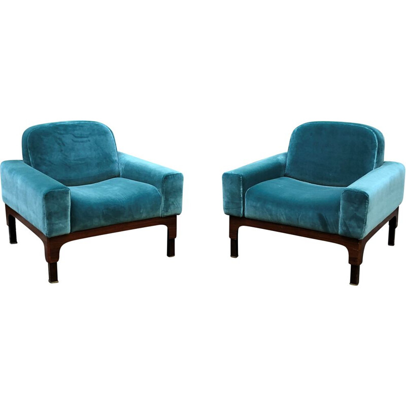 Pair of vintage Romantica armchairs by Paolo Ranzani, 1963s