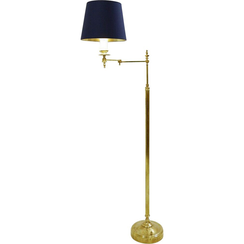 Vintage articulated arm reading floor lamp