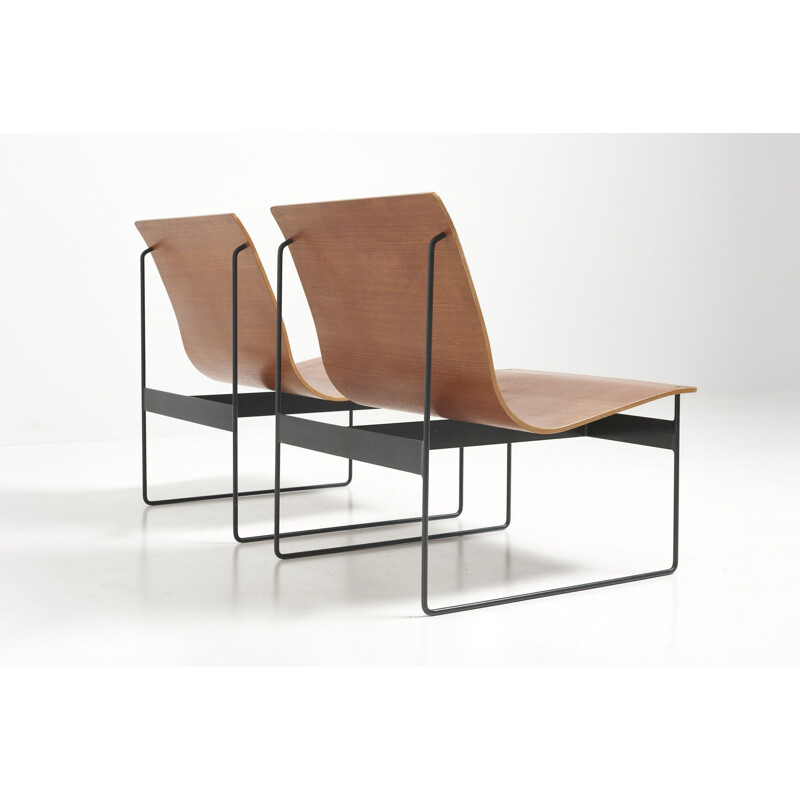 Par de cadeiras modernistas vintage Easy por Günter Renkel para Rego, Alemanha 1950