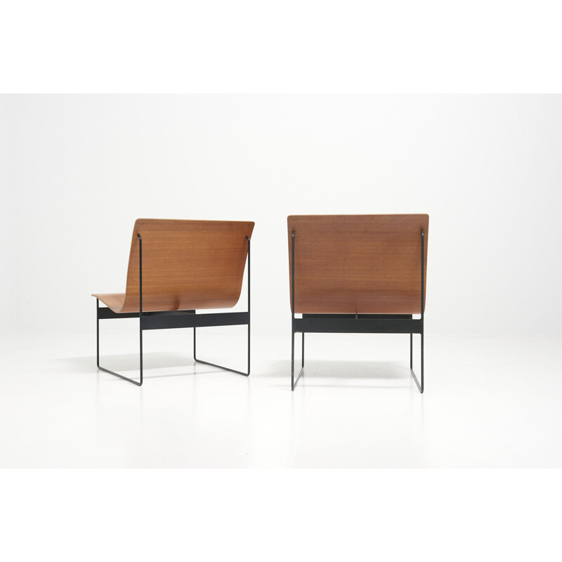 Paire de fauteuils vintage modernistes Easy de Günter Renkel pour Rego, Allemagne 1950