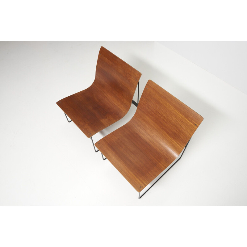 Ein Paar modernistische Vintage-Sessel Easy von Günter Renkel für Rego, Deutschland 1950