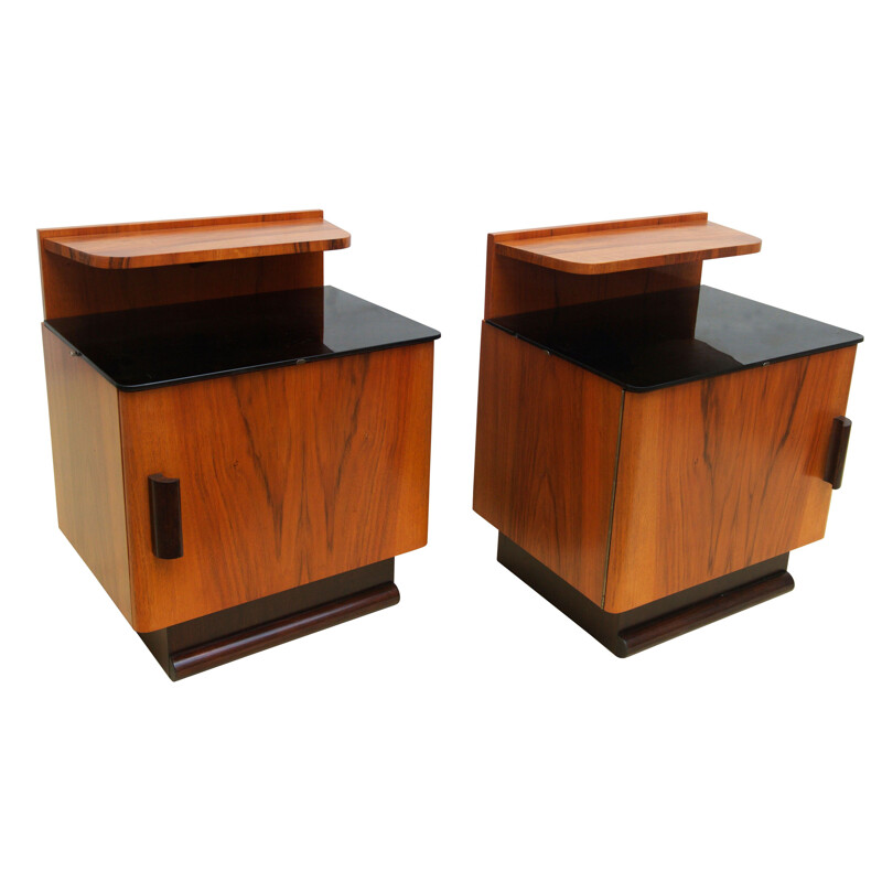 Pair of mid century bedside tables, 1950s