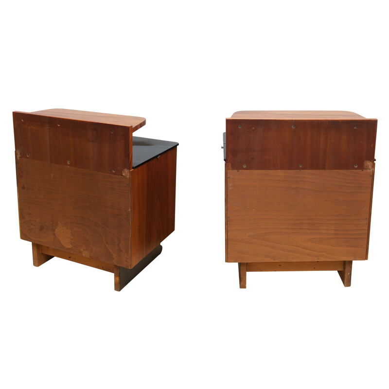 Pair of mid century bedside tables, 1950s