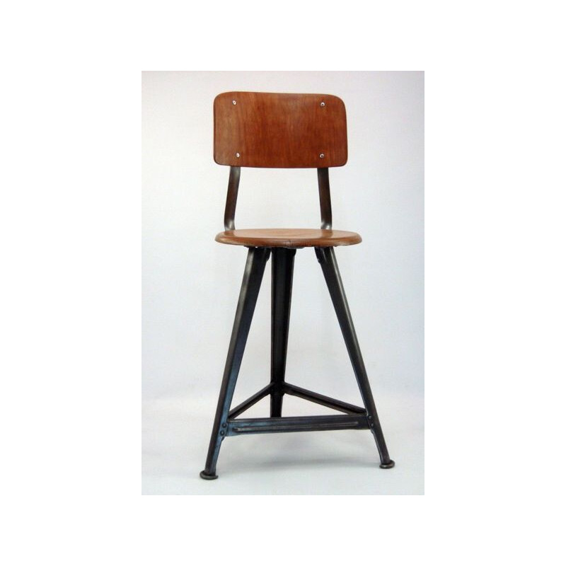 Rowac industrial stool chair, 1920s