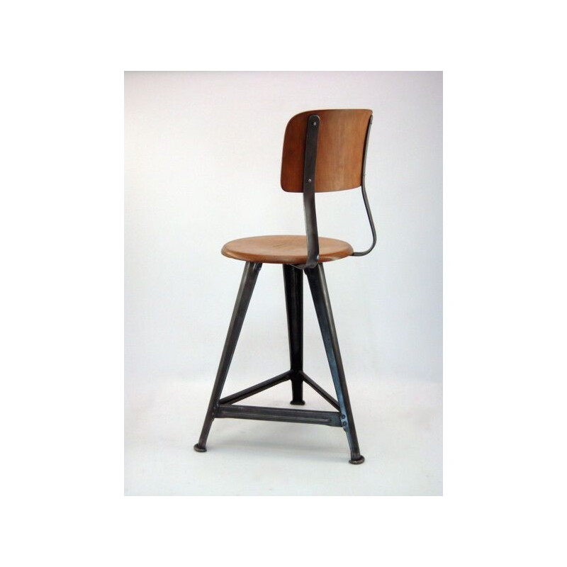 Rowac industrial stool chair, 1920s