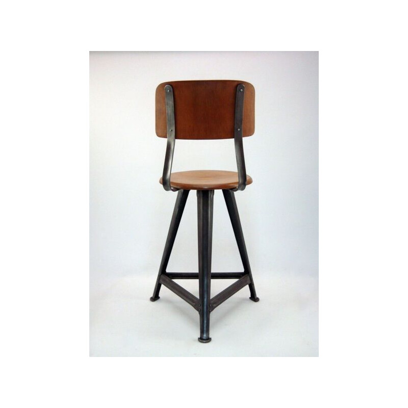 Rowac industrial stool chair, 1920s