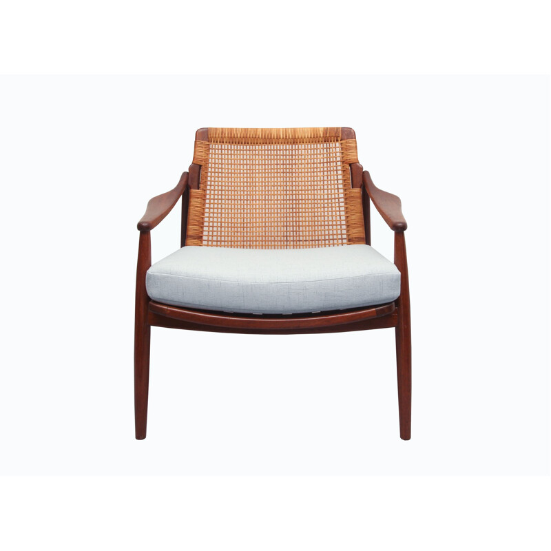 Vintage armchair teak by Hartmut Lohmeyer for Wilkhahn, 1950s