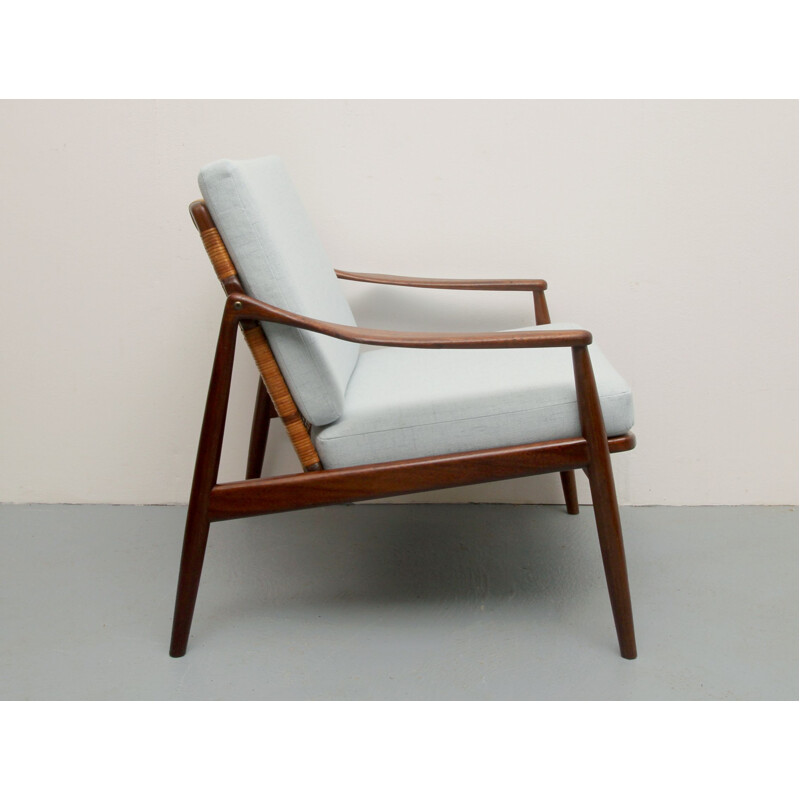 Vintage armchair teak by Hartmut Lohmeyer for Wilkhahn, 1950s