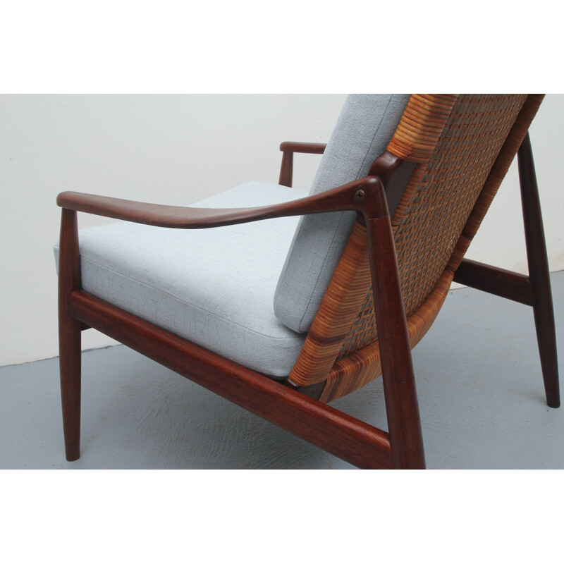 Vintage armchair teak by Hartmut Lohmeyer for Wilkhahn, 1950s