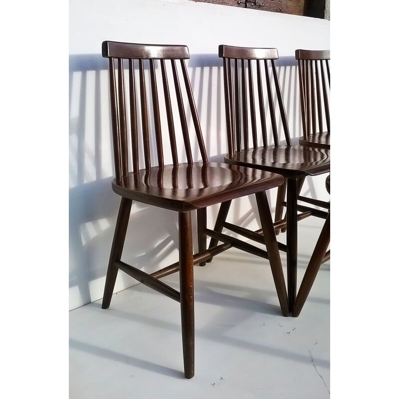 Set of 4 vintage chairs by Ilmari Tapiovaara for Edsby Verken, 1960