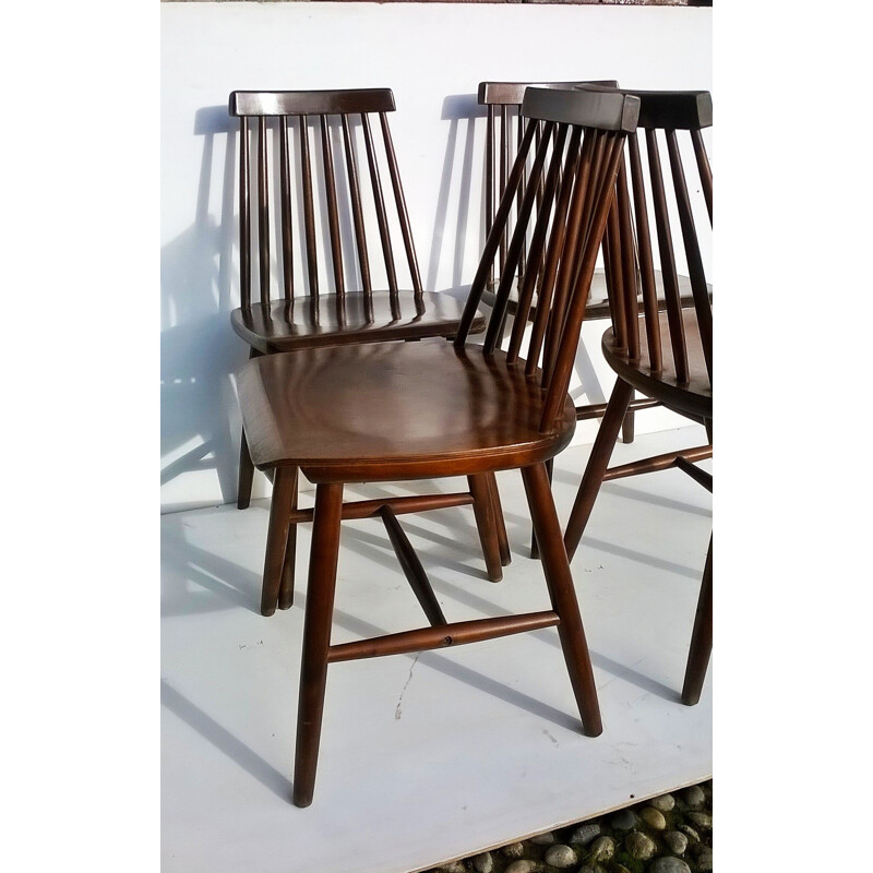 Conjunto de 4 cadeiras vintage de Ilmari Tapiovaara para Edsby Verken, 1960