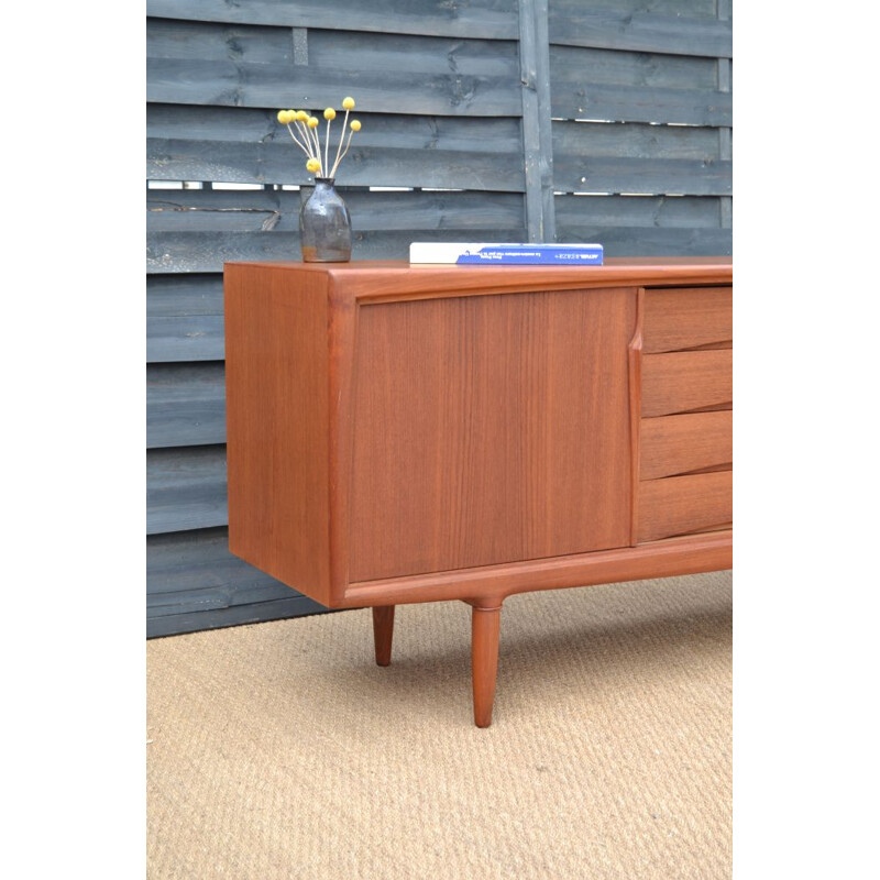 Vintage teak sideboard by Gunni Omann for Axel Christiansen Odder, Denmark