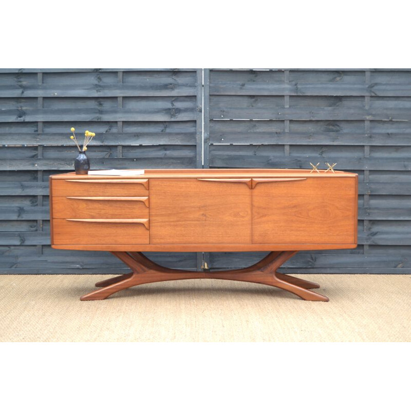 Vintage teak scottish sideboard by Val Rossi for Beithcraft