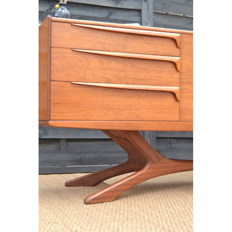 Vintage teak scottish sideboard by Val Rossi for Beithcraft