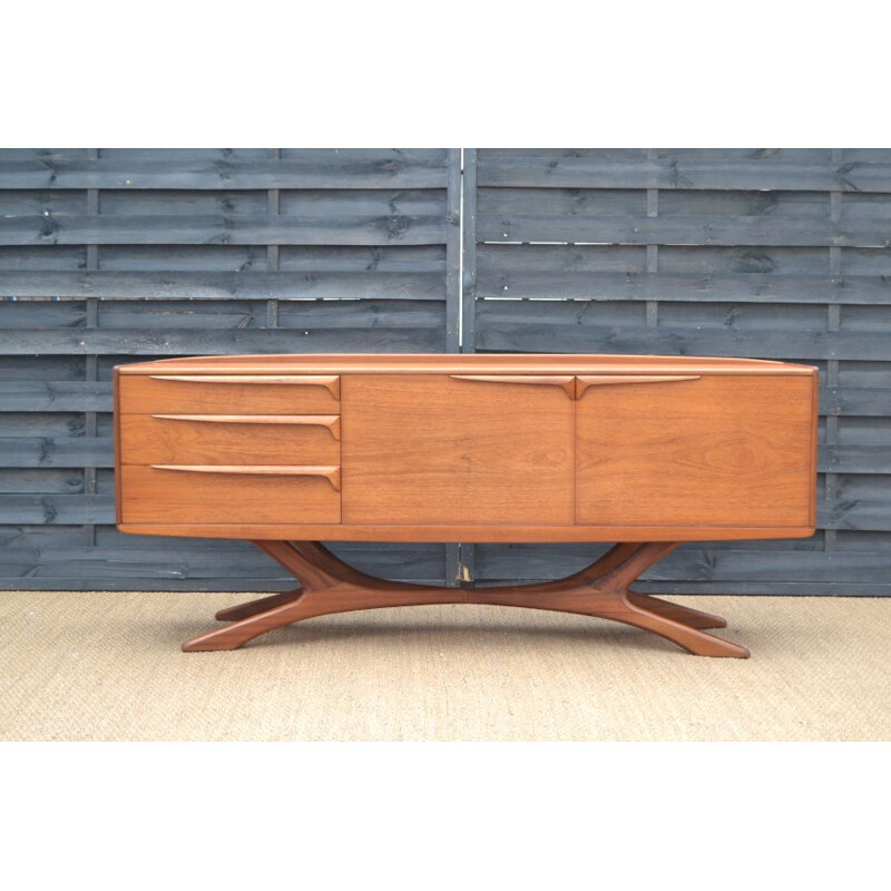 Vintage teak scottish sideboard by Val Rossi for Beithcraft