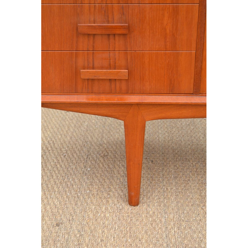 Vintage teak sideboard by Knud Nielsen, 1960s