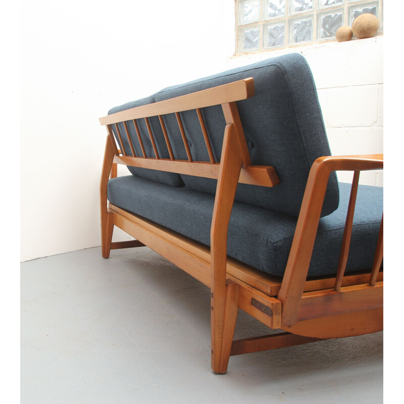 Vintage daybed in cherrywood by WK-Furniture, 1950s